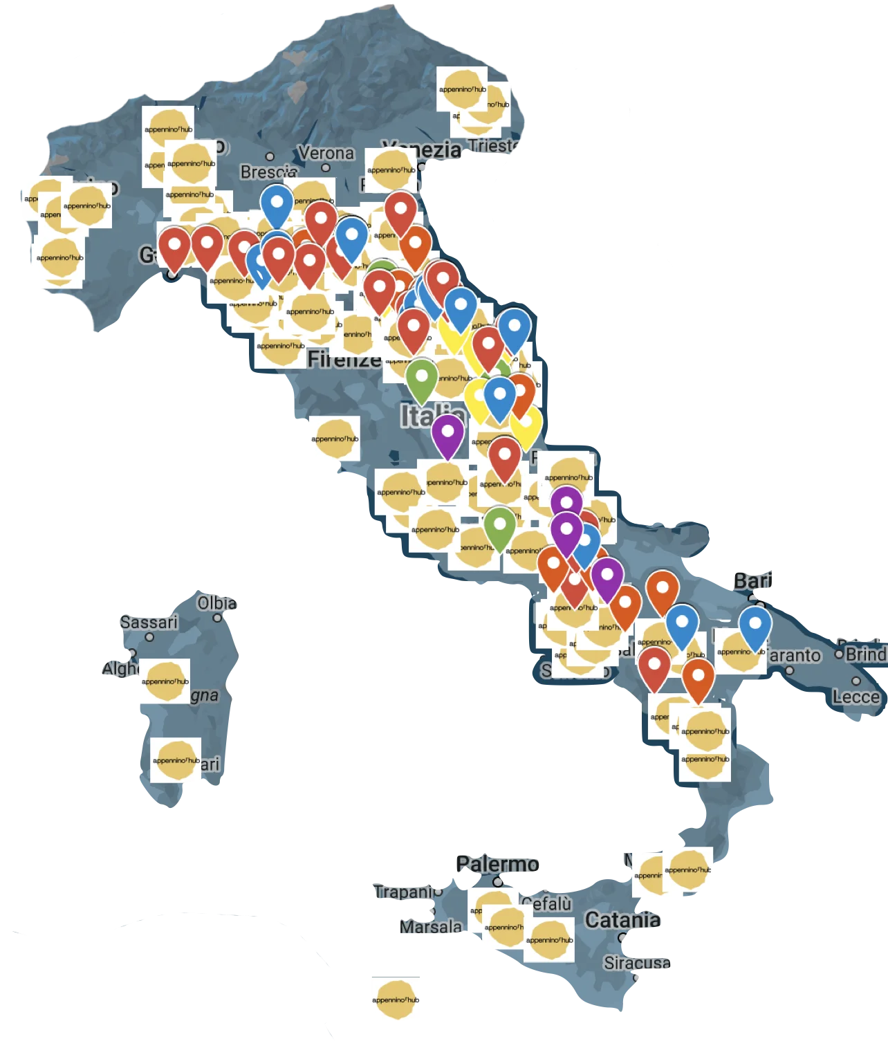 mappa economie imprese abitanti 2024